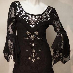 Free People Black Cocktail Dress